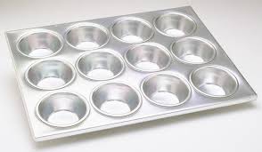 2000057 Aluminium Muffins Tray 12X1